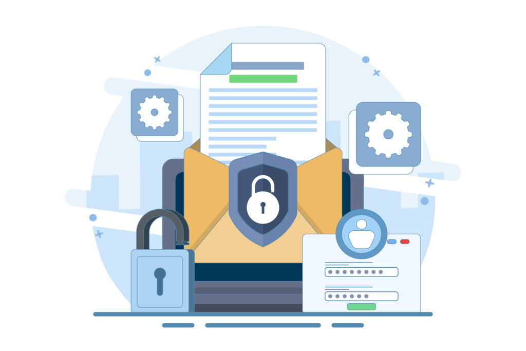 online cyber data security concept, Personal data and email security, internet security or information privacy. secure internet security system. flat vector illustration on background. online cyber data security concept, Personal data and email security, internet security or information privacy. secure internet security system. flat vector illustration on background.